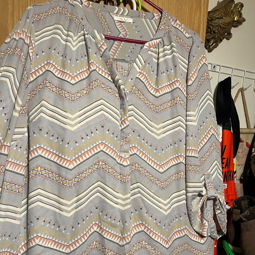 Maurice’s Blouse Aztec Design